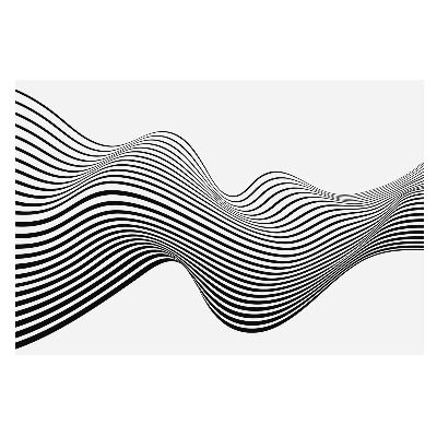 Fototapeta na míru do obývacího pokoje s motivem dynamického minimalistického vzoru linií