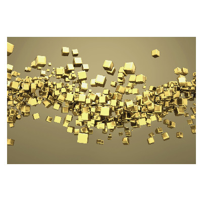 Fototapeta na stěnu se vzorem žlutých dynamických kostek