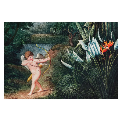 Fototapeta na míru do obývacího pokoje s motivem „Amor v zemi kouzel”