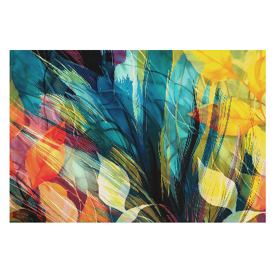 Fototapeta s motivem vícebarevné rostlinné abstrakce