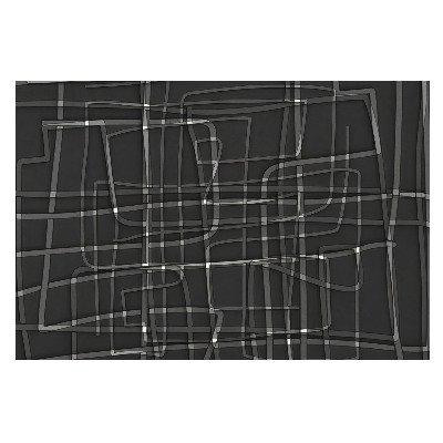 3D fototapeta s motivem geometrického rytmu na tmavém pozadí