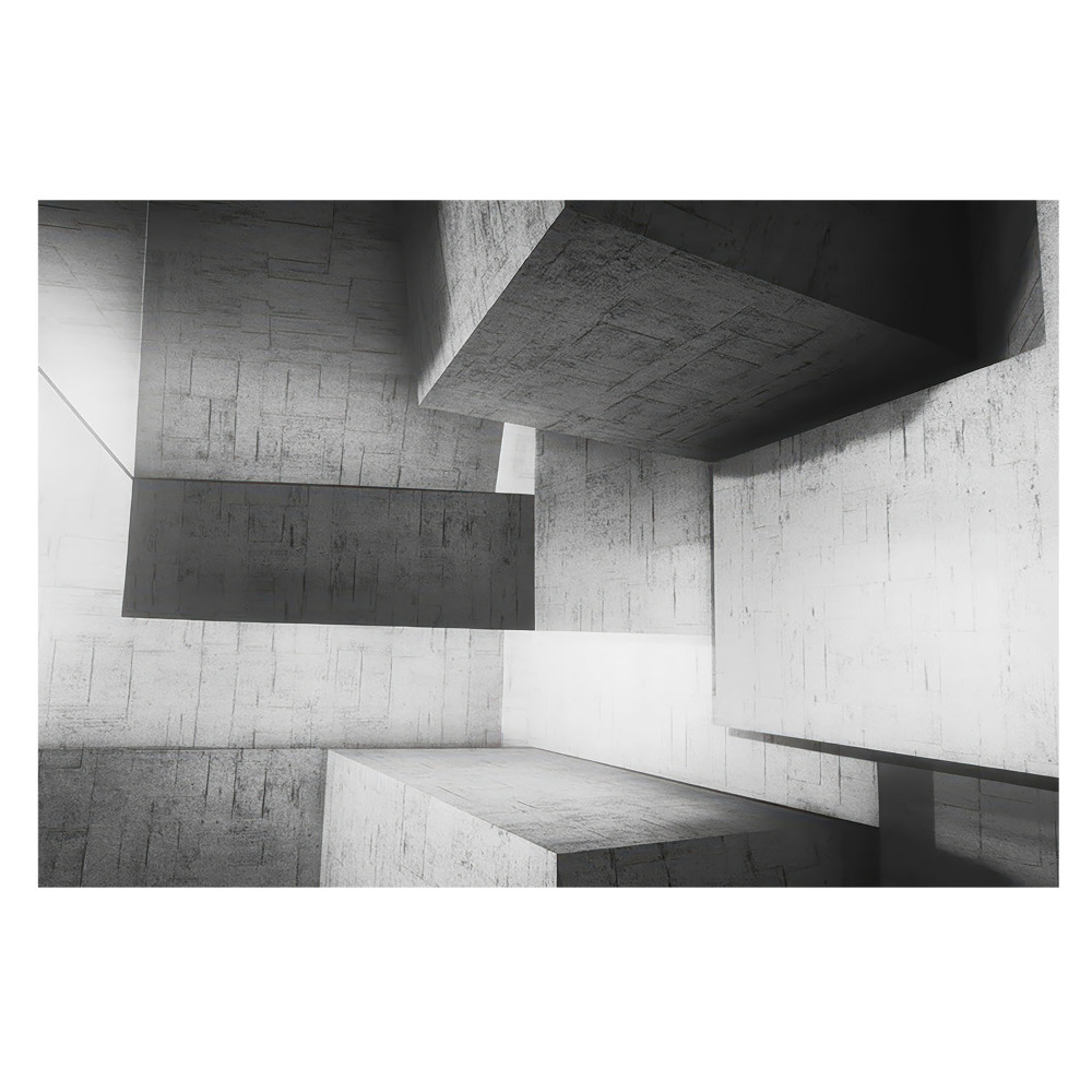 Vliesová fototapeta na zeď s minimalistickým obrysem geometrických tvarů