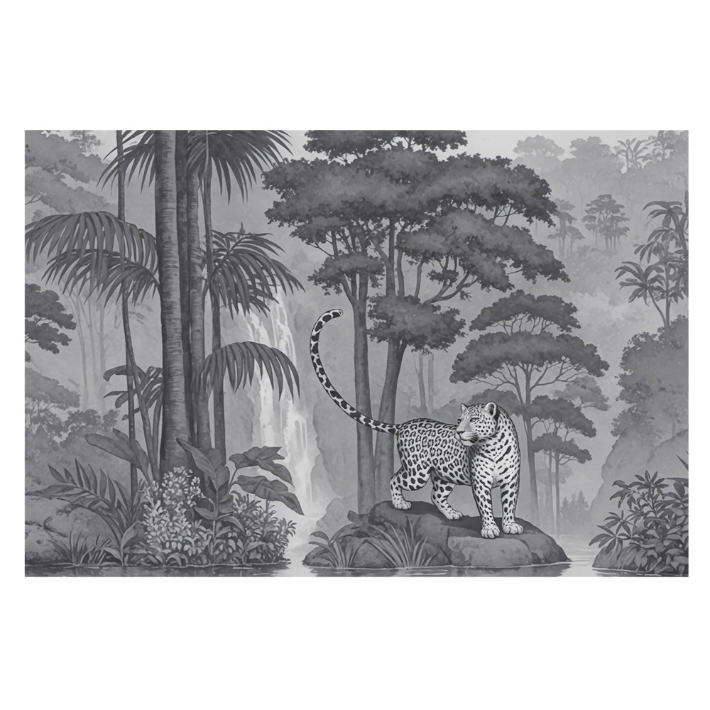 Fototapeta do obývacího pokoje s portrétem divokého leoparda