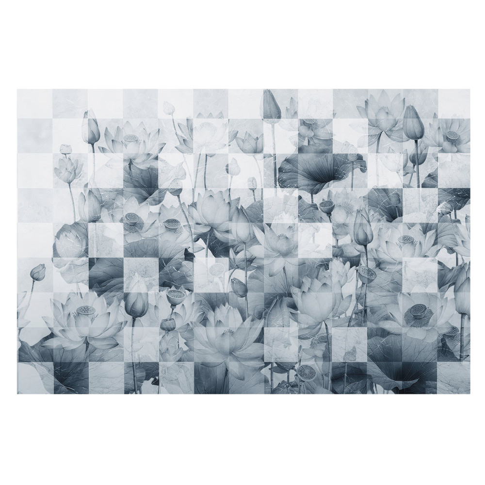 Fototapeta na vliesu s potiskem geometrického lotosového květu