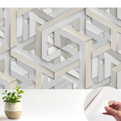 Samolepící tapeta trojrozměrná iluze geometrie