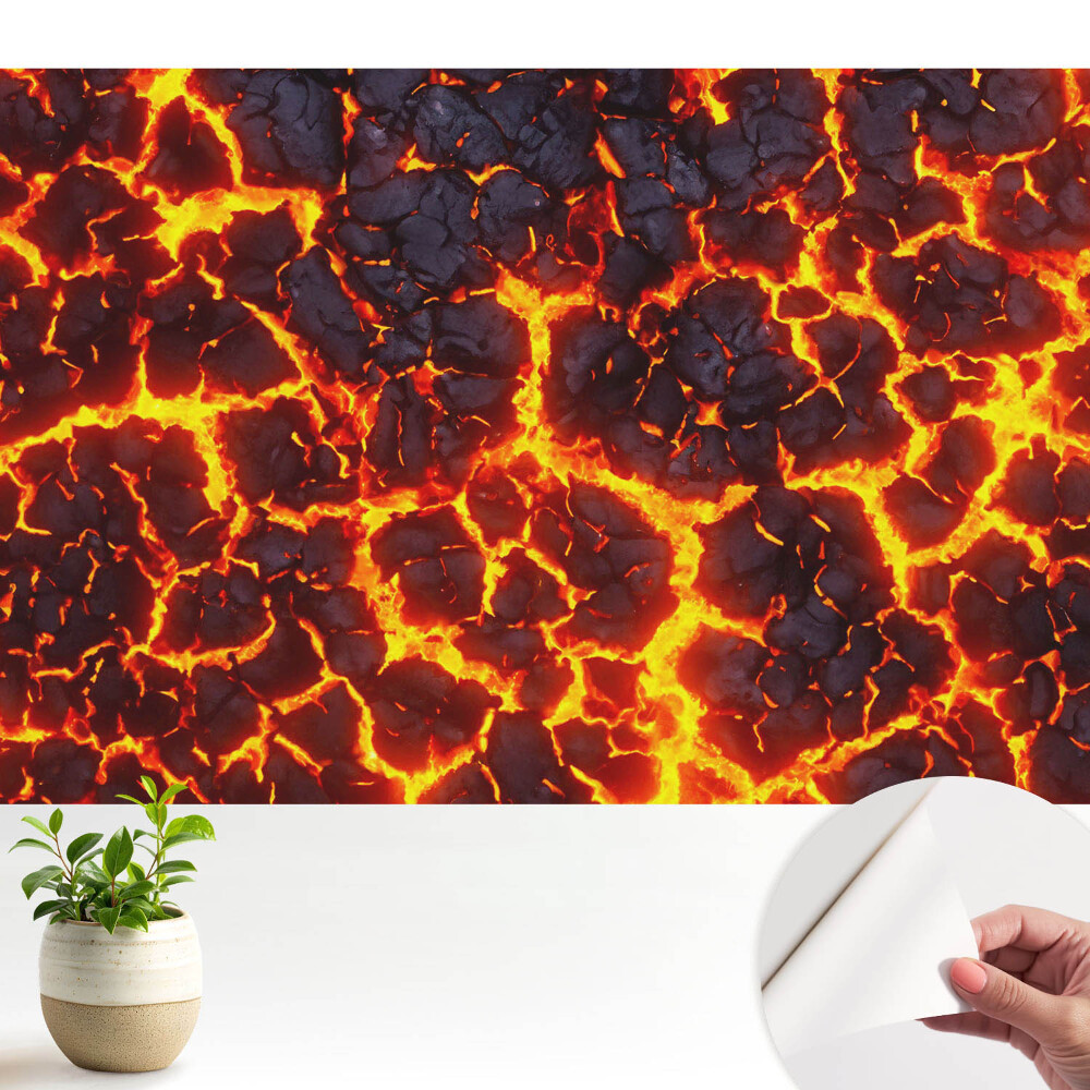 Samolepící tapeta s energickým lávovým vzorem