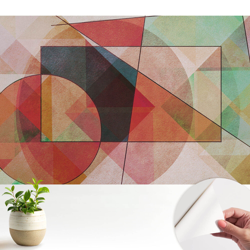 Fototapeta pro kluka inspirativní barvy geometrických tvarů