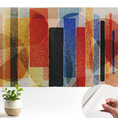 Moderní samolepicí fototapeta Barevná abstrakce geometrických tvarů