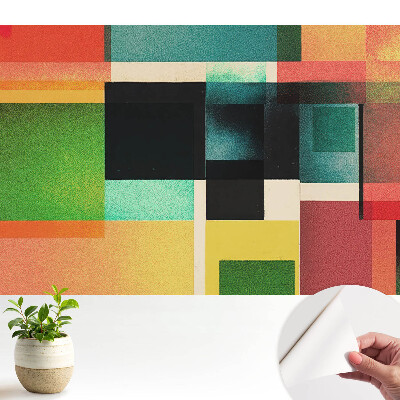 Samolepicí fototapeta na zeď Symetrie barevných geometrických obrazců