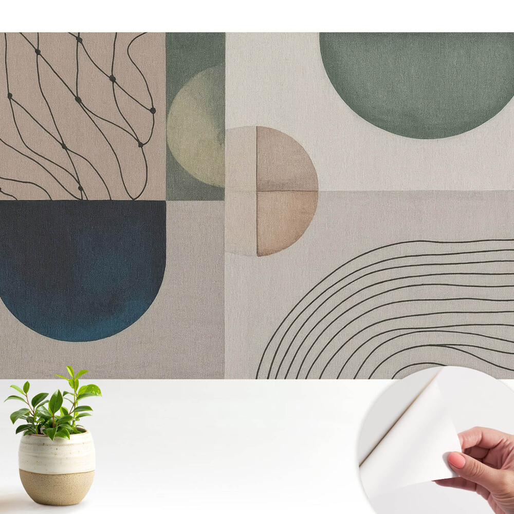 Samolepící fototapeta Moderní struktura geometrických těles