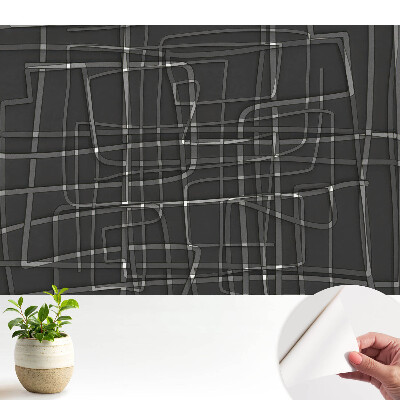 Fototapeta do dětského pokoje s geometrickým rytmem na tmavém pozadí