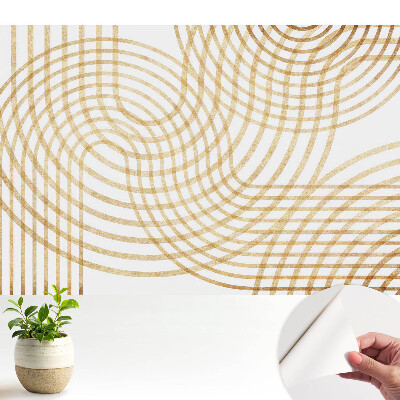 Samolepicí fototapeta na zeď s motivem dynamické geometrické elegance