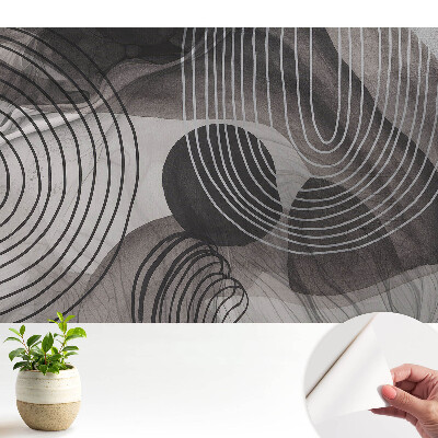 Samolepicí fototapeta na míru s motivem kontrastního pořadí geometrických tvarů