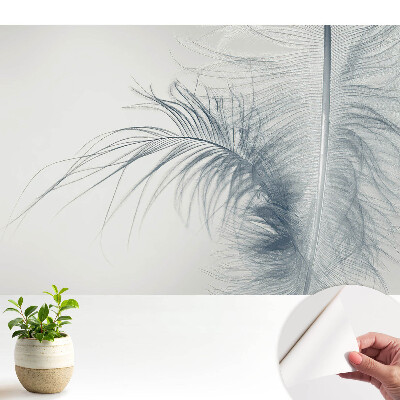 Samolepicí fototapeta ve tvaru peří s motivem Lehkost bytí