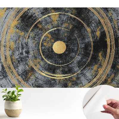 Moderní samolepicí fototapeta Kontrastní rytmus moderních kruhů