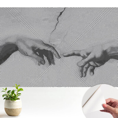 Fototapeta do dětského pokoje abstraktní rytmus geometrických rukou