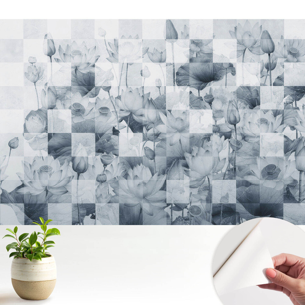 Samolepicí fototapeta Geometrický lotosový květ