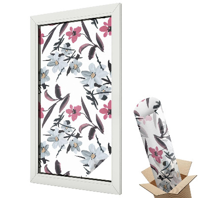 Jemné květiny na modrém pozadí