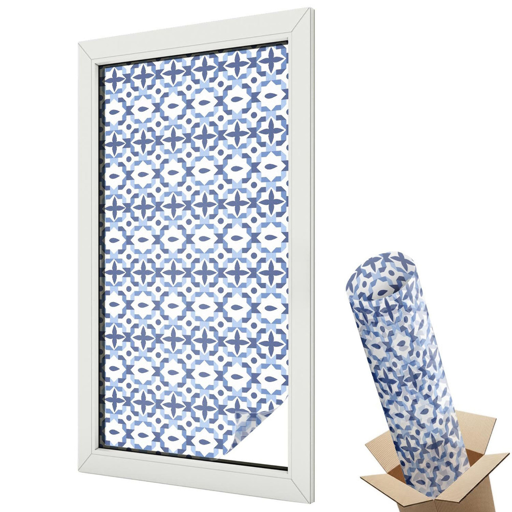 Klasická elegance v modrých vzorech