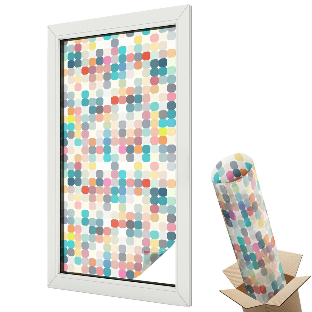 Zářivé modré geometrické kruhy