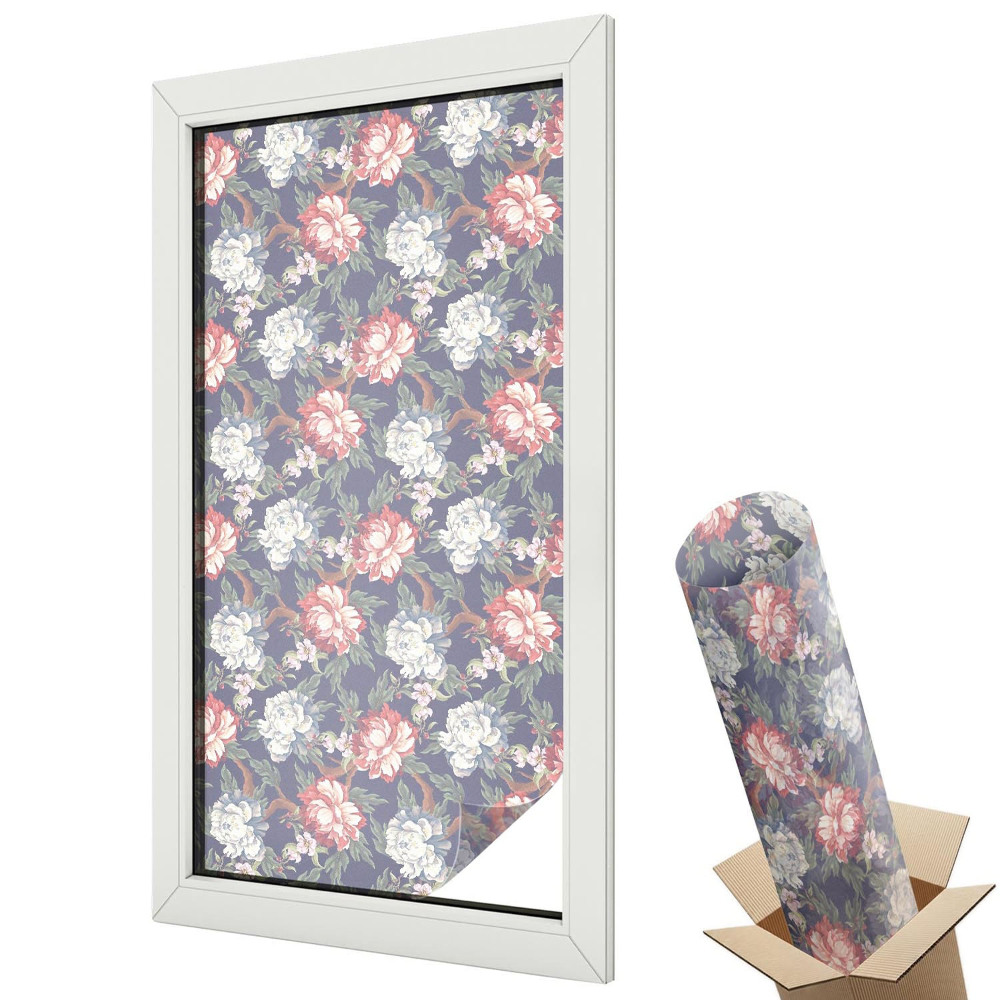 Modré akvarelové symetrické vzory