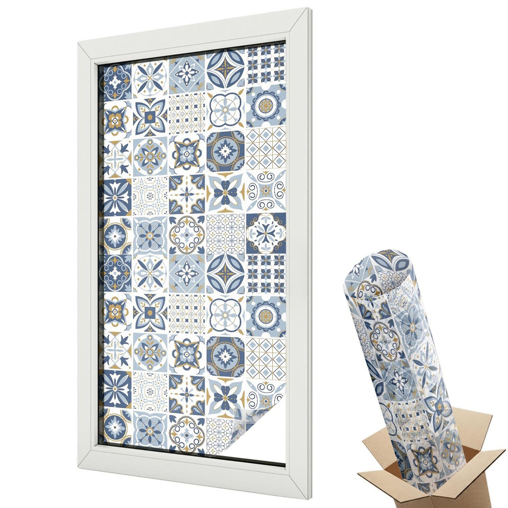 Elegantní modré dlaždicové vzory