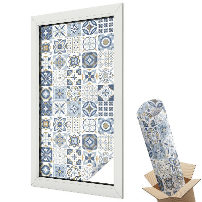 Elegantní modré dlaždicové vzory