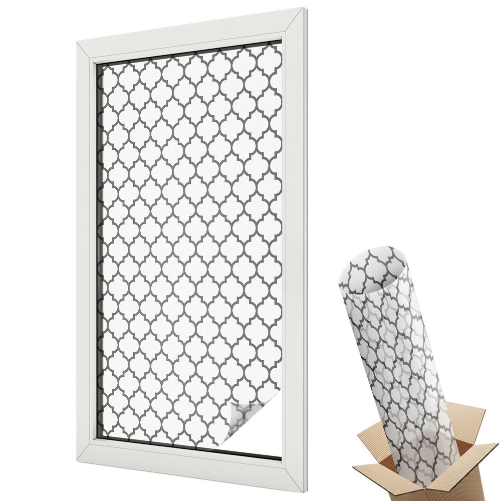 Klasický arabeskní vzor v odstínech šedé