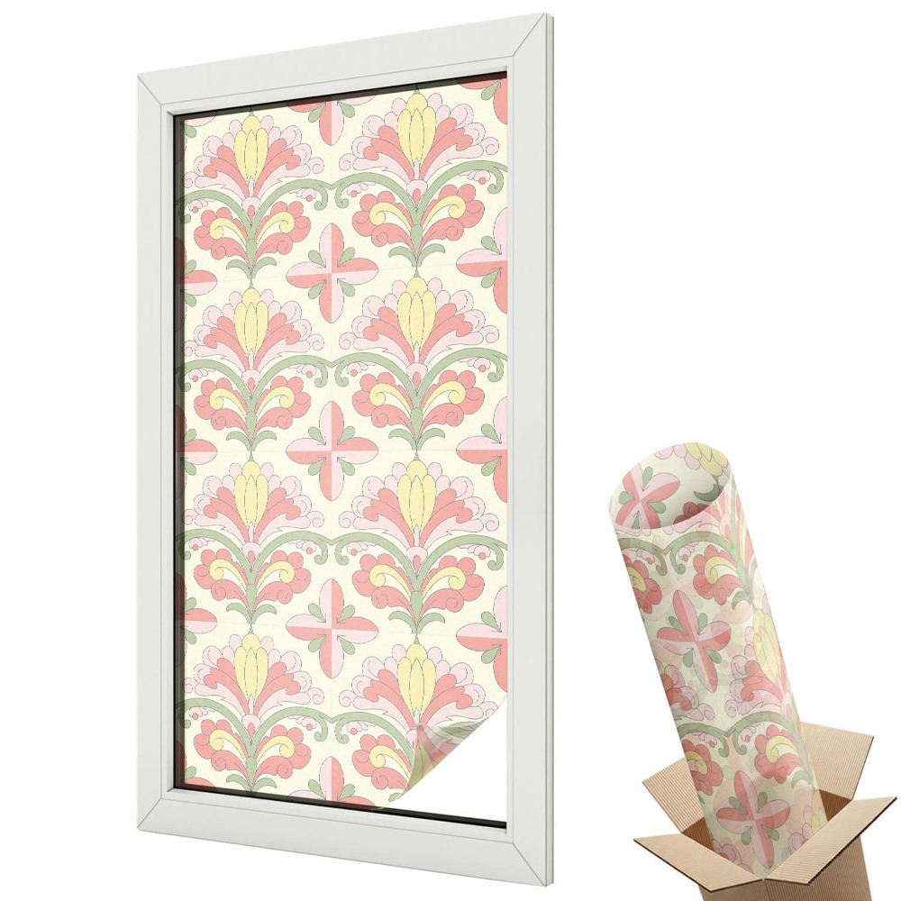 Retro květinové symetrické vzory