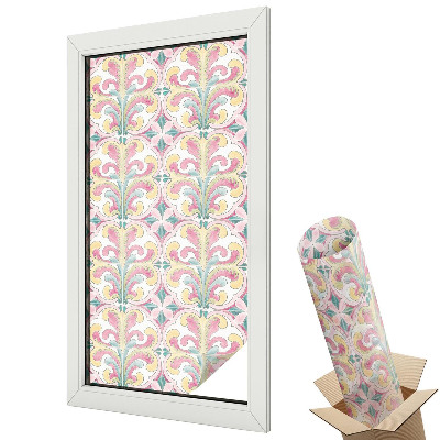 Pastelový bohémský rostlinný vzor