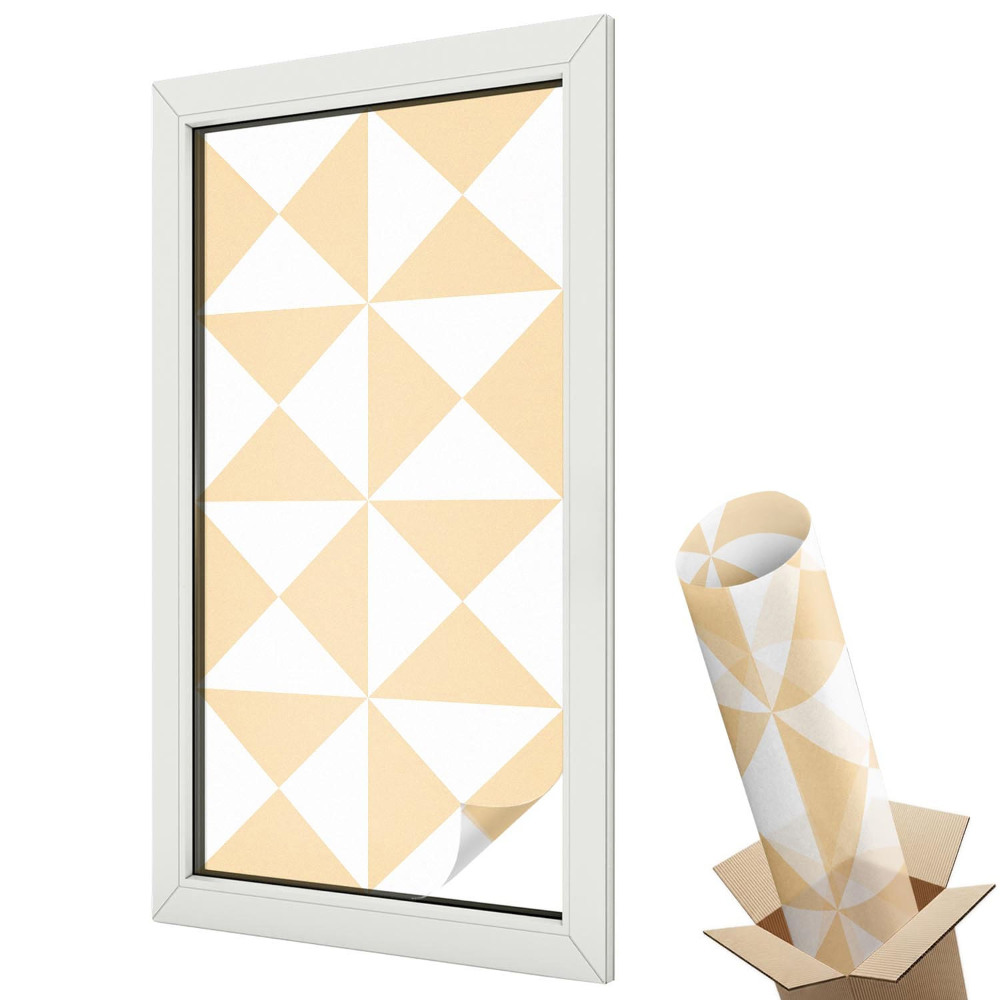 Oranžové kosočtverce v šedých rámech