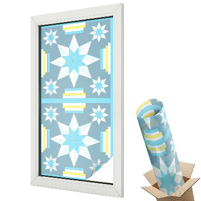 Modré geometrické kontrastní vzory