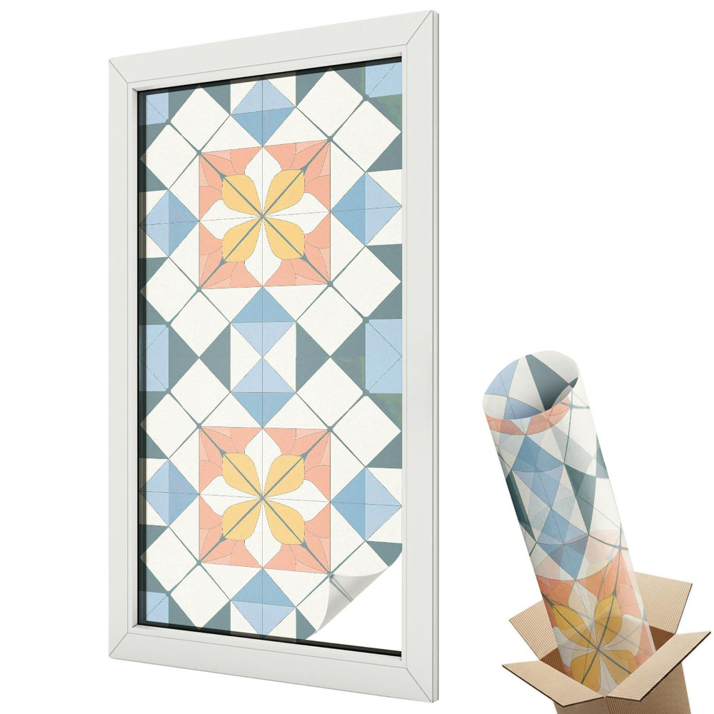 Geometrické květiny symetrie barva