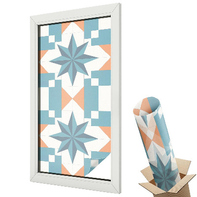 Modrý a žlutý geometrický vzor