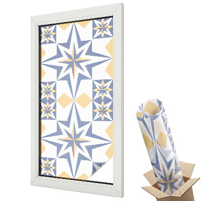 Geometrická hvězda v modrých tónech