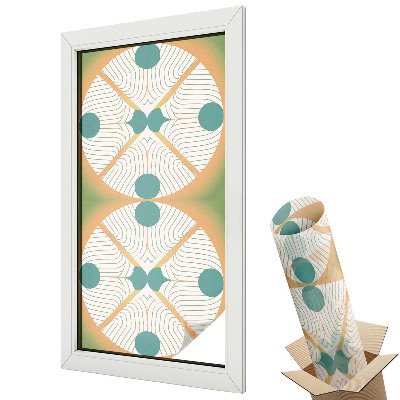 Geometrické tvary v teplých odstínech