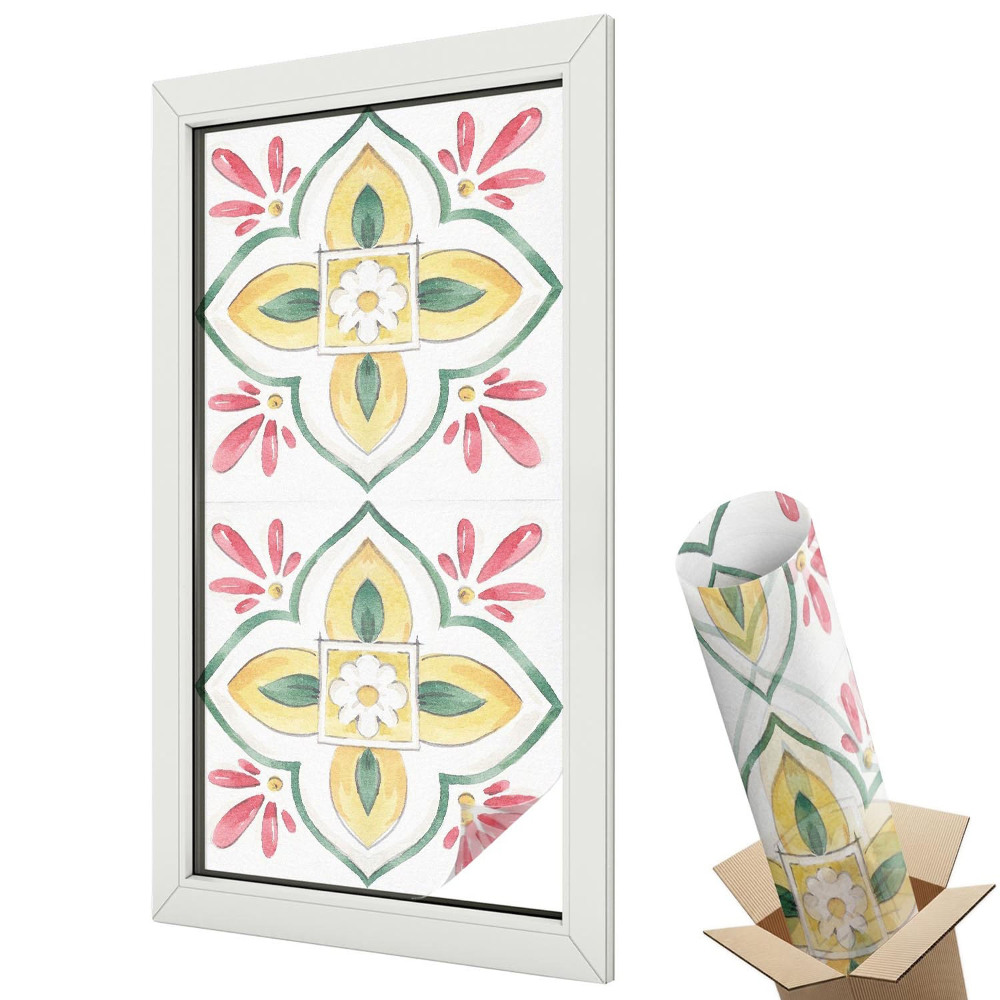 Modrobílá čtvercová mozaika