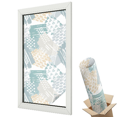 Boho vzor s barevným peřím