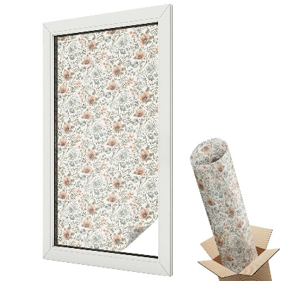 Květinový vzor na listovém pozadí