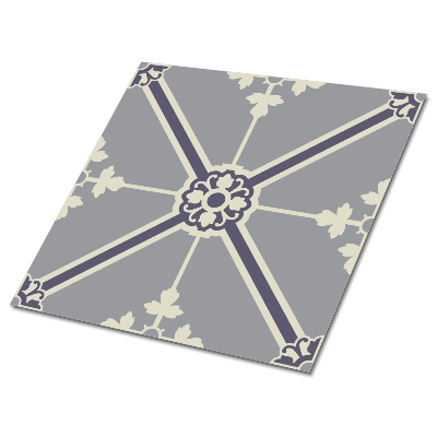 Nalepovací obklady Květinový vzor na šedém pozadí