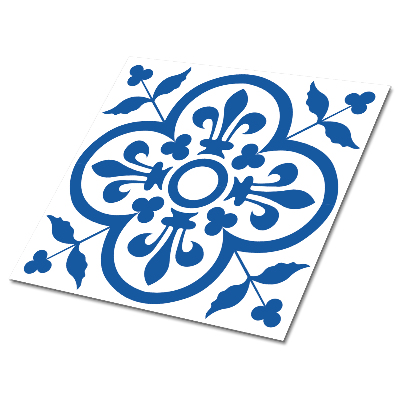 Pvc obklady Květinový motiv v modrých odstínech