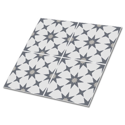 Pvc obklady Geometrické hvězdy v odstínech šedé