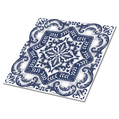 Pvc obklady Arabeskní motiv v odstínech modré