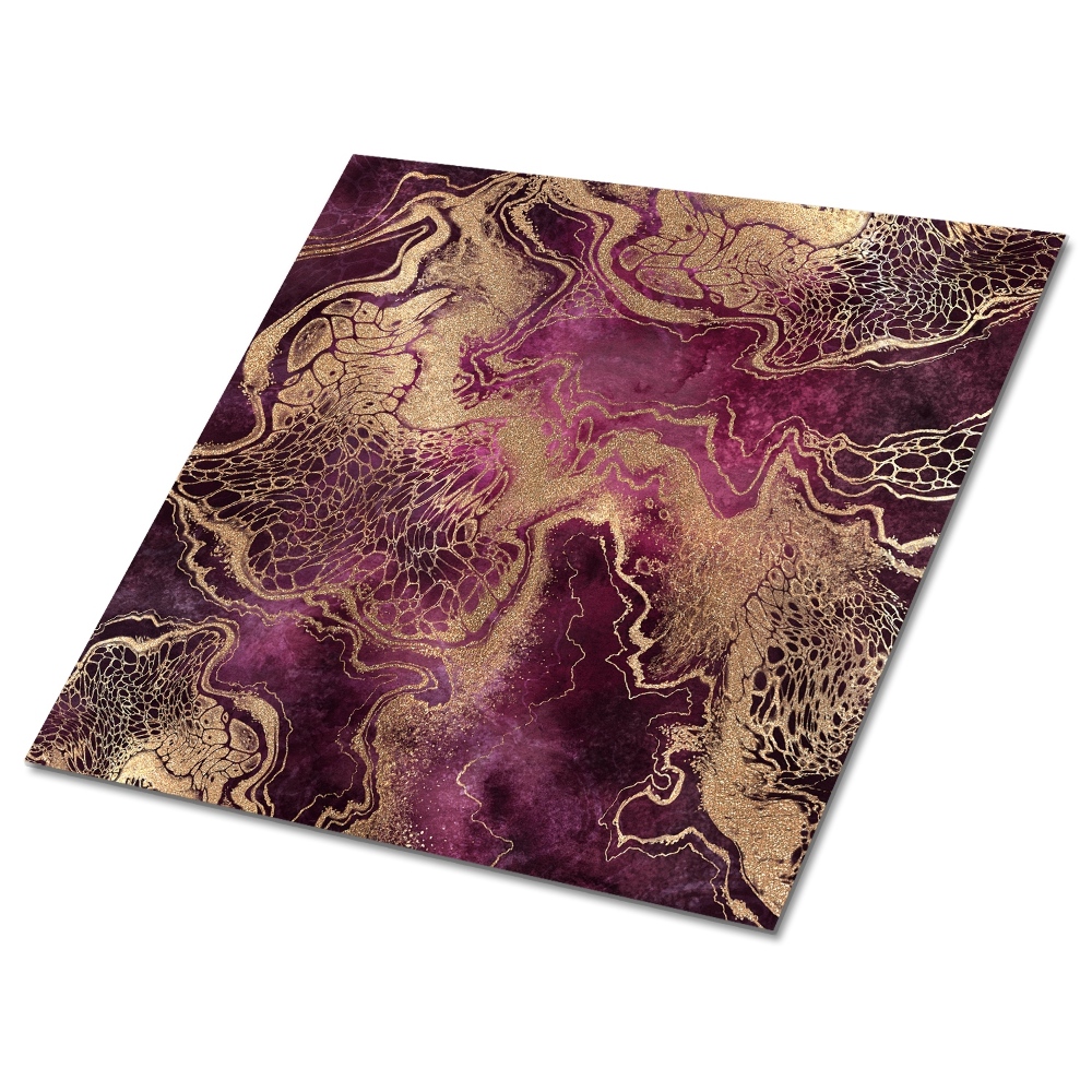 Pvc obklady Fialové vklady se zlatými akcenty