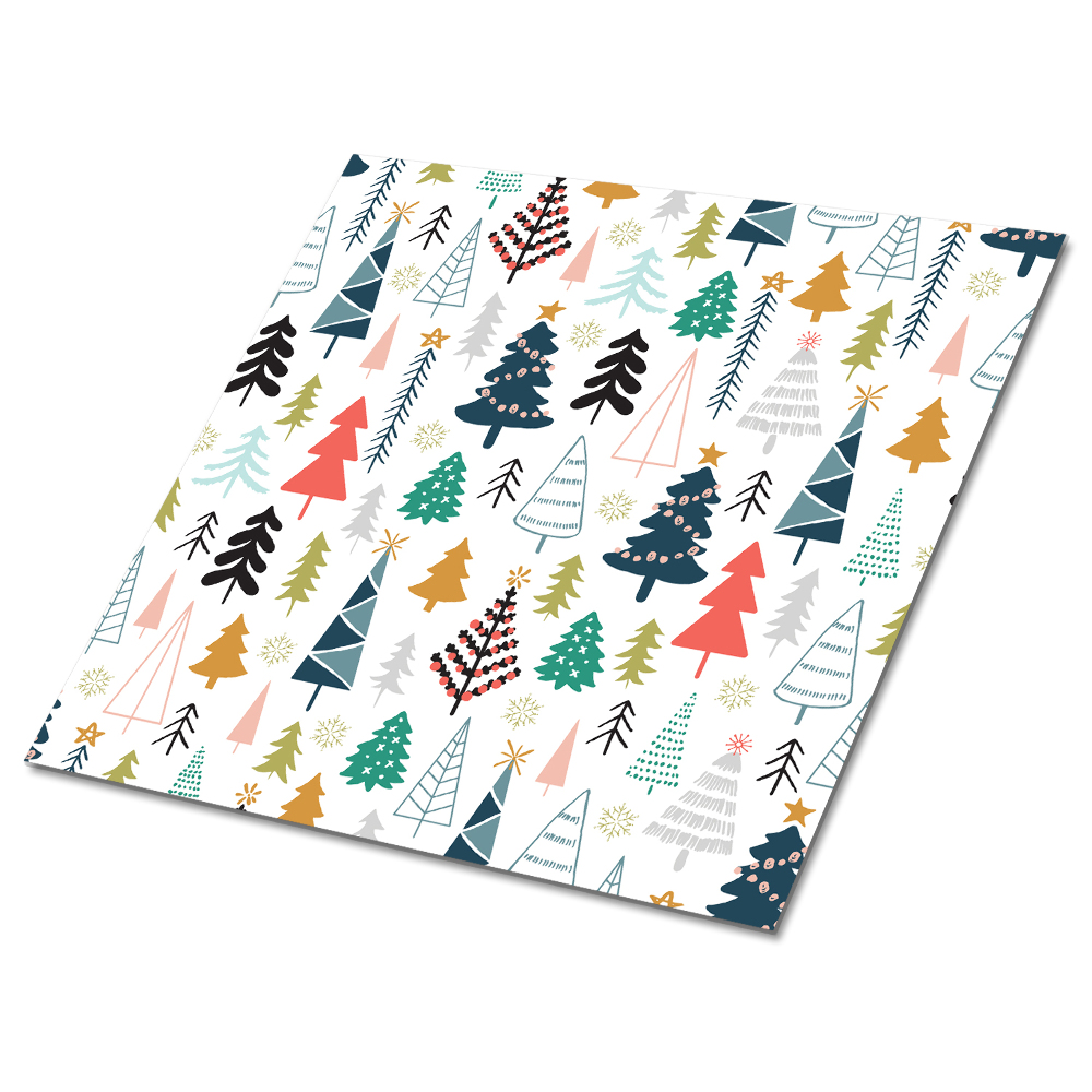 Nalepovací obklady Vánoční stromky v různých barvách a tvarech