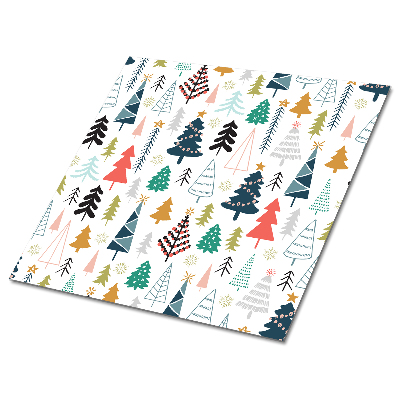 Nalepovací obklady Vánoční stromky v různých barvách a tvarech