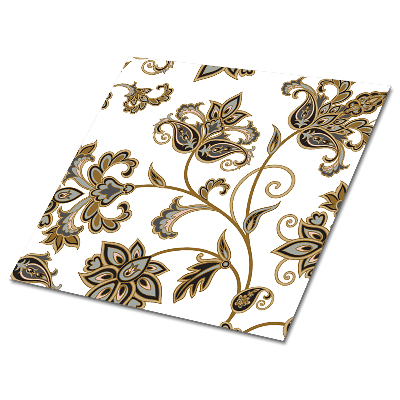 Nalepovací obklady Květinový vzor se zlatými akcenty