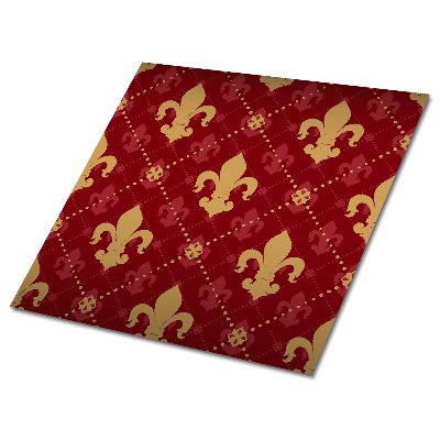 Nalepovací obklady Motiv lilie na červeném pozadí