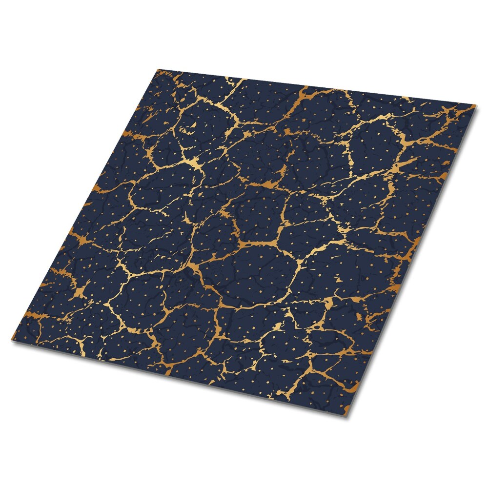 Pvc obklady Tmavě modrý mramor se zlatými žilkami
