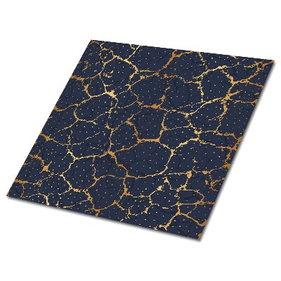 Pvc obklady Tmavě modrý mramor se zlatými žilkami